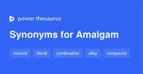 amalgam synonym|AMALGAM .